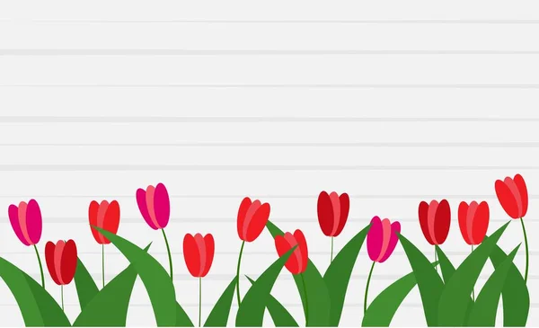  Masanın üzerinde kırmızı laleler var.