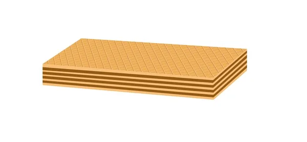  Waffle. Tatlı. Şekerler. Vektör illüstrasyonu