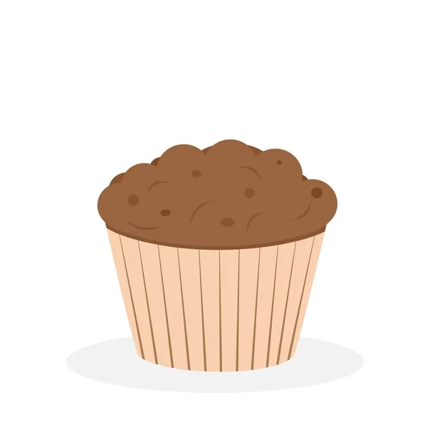 Ciasteczkowy Deser Jagodami Muffinka — Wektor stockowy