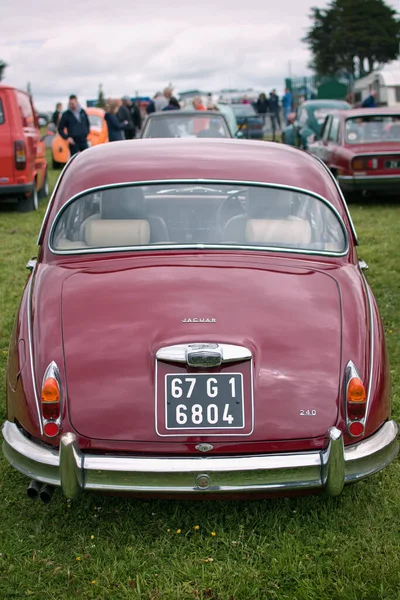 Closeup Shot Old Timer Vintage Car Jaguar 240 Classic Fest — Stock Photo, Image