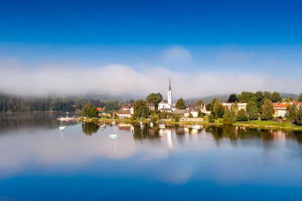 Città Frymburk Lago Lipno Boemia Meridionale Repubblica Ceca — Foto Stock