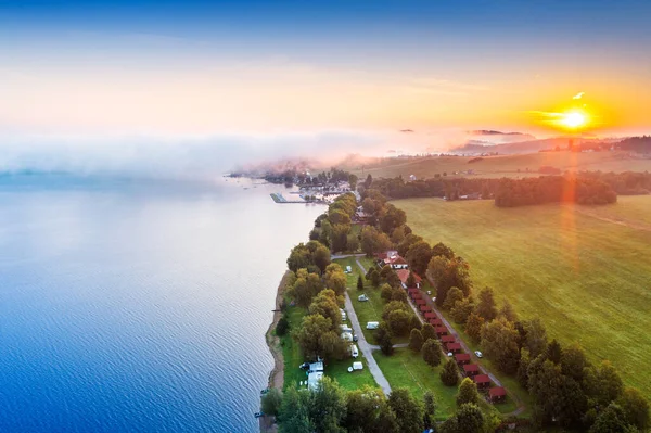 Lago Lipno Boemia Meridionale Repubblica Ceca — Foto Stock