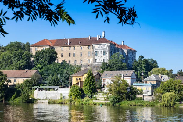 Vltava Nehri, Rönesans Şatosu Nelahozeves, Orta Bohemya, Çek Cumhuriyeti