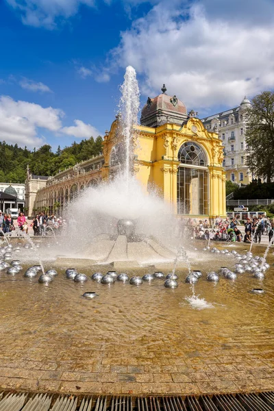Singing Fountain Colonnade Marianske Lazne Spa Town Czech Republic — Stock Photo, Image
