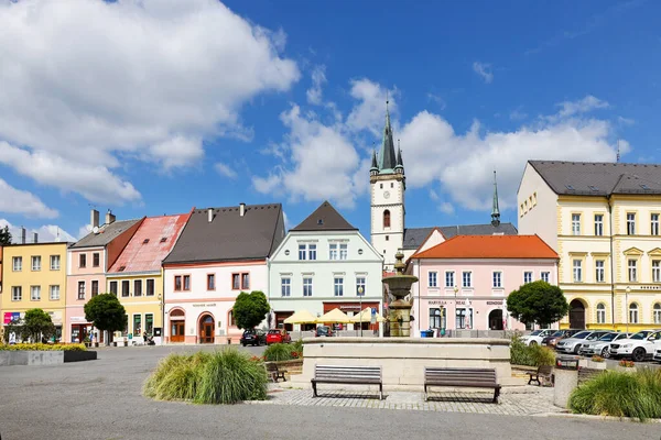 Virgin Mary Igreja Tachov Cidade West Bohemia República Checa — Fotografia de Stock