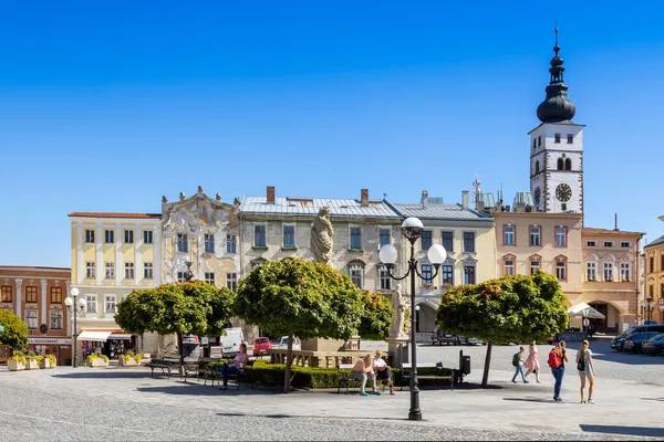 捷克共和国莫拉维亚普里博尔镇Sigmund Freud广场 — 图库照片