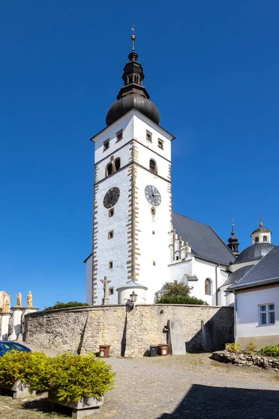 Virgin Mary Church Pribor Town Moravia Czech Republic — Stock Photo, Image