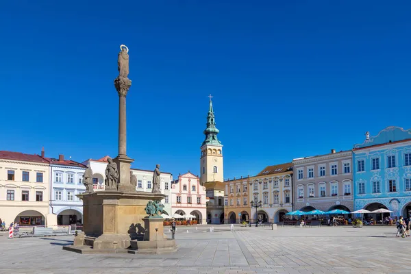 Plaza Masaryk Ciudad Novy Jicin Moravia República Checa — Foto de Stock