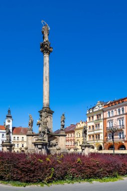 Marian sütunları, Büyük Meydan, Hradec Kralove kasabası, Çek Cumhuriyeti