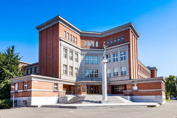 School Functionalistic Style Hradec Kralove Town Czech Republic — Stock Photo, Image