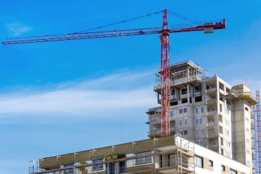 İnşaat alanı, yeni kalkınma alanı, Prag, Çek Cumhuriyeti 