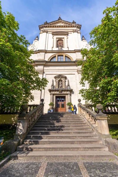 Церковь Пресвятой Богородицы Победы Младенцем Иисусом Праги Малый Город Прага — стоковое фото