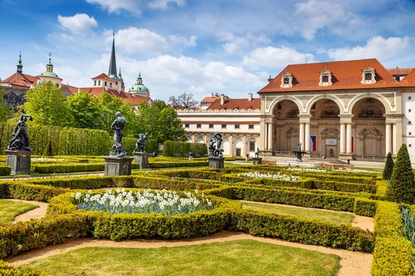 Valdskejn Wallenstein Giardino Palazzo Piccola Città Unesco Praga Repubblica Ceca — Foto Stock