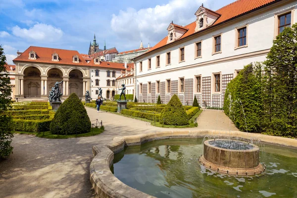 Valdskejn Wallenstein Tuin Paleis Kleine Stad Unesco Praag Tsjechië Europa — Stockfoto