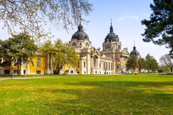 Thermal Bath Szechenyi Budapest Hungary Europe — стоковое фото