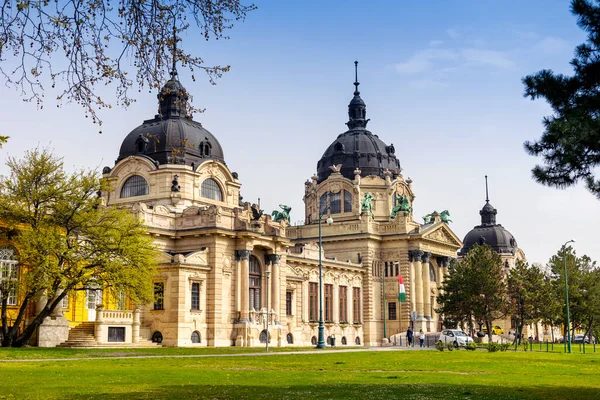 Термальная Баня Szechenyi Budapest Hungary Europe — стоковое фото