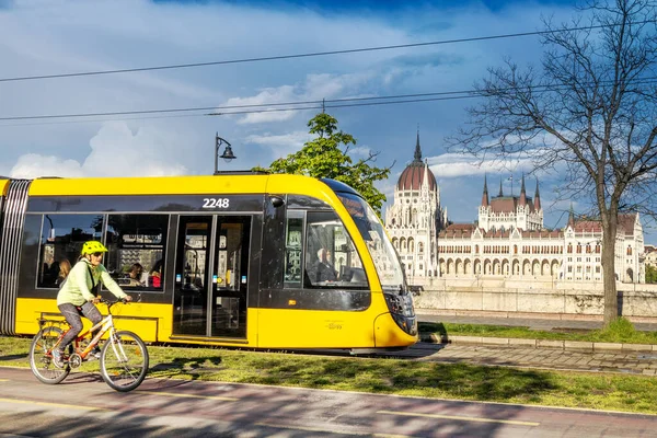 Ungarisches Parlament Donauufer Budapest Ungarn Europa — Stockfoto