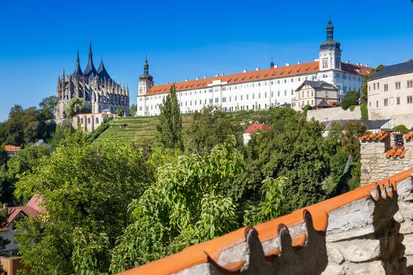 Gothic Cathedral Barbara Baroque Jesuit College Central Bohemia Kutna Hora — 스톡 사진