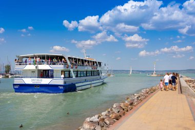 harbour, Siofok town recreation area, Balaton lake, Hungary, Europe