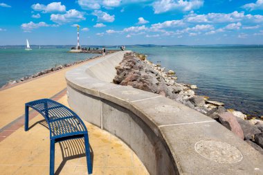 harbour, Siofok town recreation area, Balaton lake, Hungary, Europe