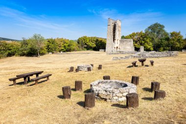 Dorgicse village - ruins of medieval church, Balaton lake, Hungary, Europe