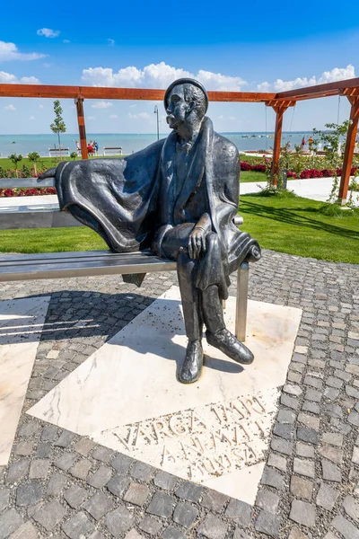 Varga Imri Statue Siofok Town Recreation Area Balaton Lake Hungary — Stockfoto
