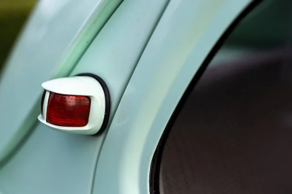 Rear Lamp Green Restored Classic Car Photo Taken Natural Light — Stock Photo, Image