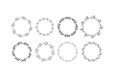 Beyaz arka planda çizim tarzında çiçek çerçevesi. Çiçek eskizi. Vintage çerçeve logosu. El çizimi. Satır simgesi. Çizgi çalışması. Vektör tasarımı.