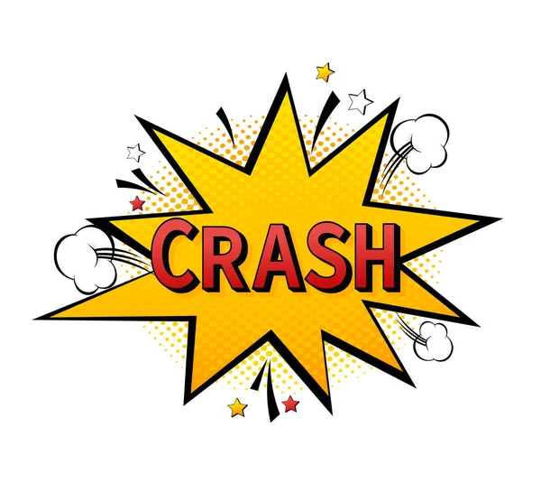 Çarpışma işaretli pop tarzı çizimler. Soyut sanat arka plan vektörü. Komik çizgi film karakteri