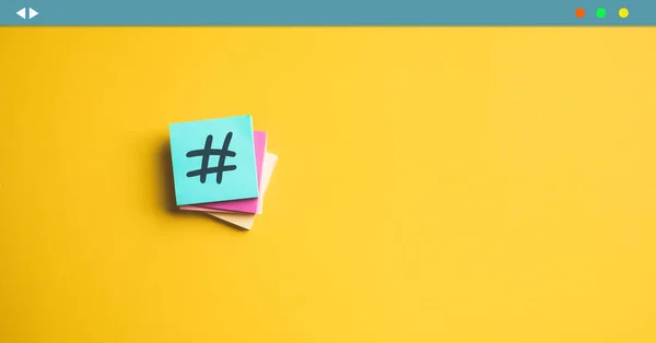 Social Media Creativity Concept Hashtag Sign Noteprot Digital Marketing Images Εικόνα Αρχείου