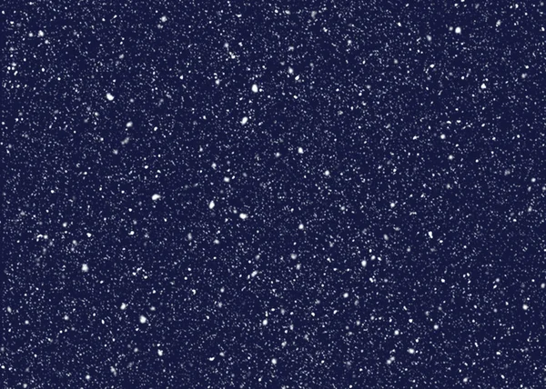 Sfondo Blu Scuro Coperto Neve Riprese Natale — Foto Stock