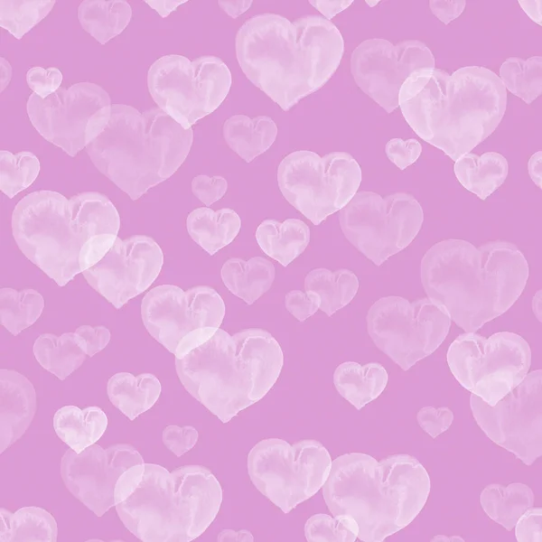 Background Pattern White Hearts Wedding — Stock Photo, Image