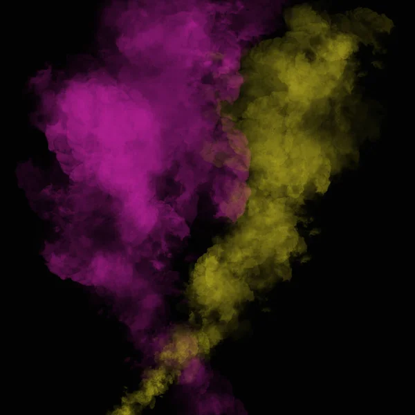 Fumaça Colorida Cor Nebulosa Destacada Fundo Branco Claro Explosão Abstrata — Fotografia de Stock