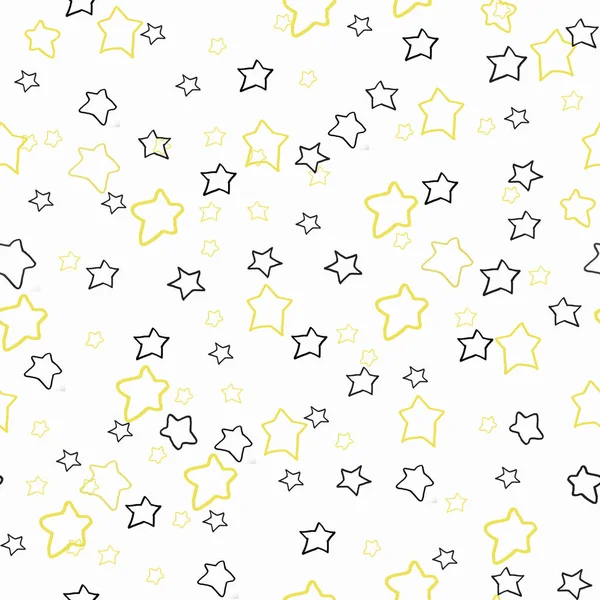 Seamless Pattern Stars Black White Simple Pattern Festive Pattern Stars — Stock Fotó