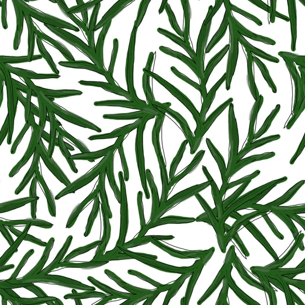 Фон Зеленим Листям Розфарбоване Зелене Листя — стокове фото