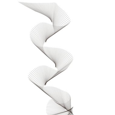 Dalga ve illüstrasyonla soyut renkli arkaplan. Renkli duman. Elektronik sigara. Temel, siyah bir arkaplan..