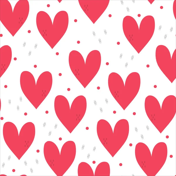 摘要红色 心形背景下的水彩画 爱的概念 情人节贺卡 情人节 情人节 度假卡 — 图库照片