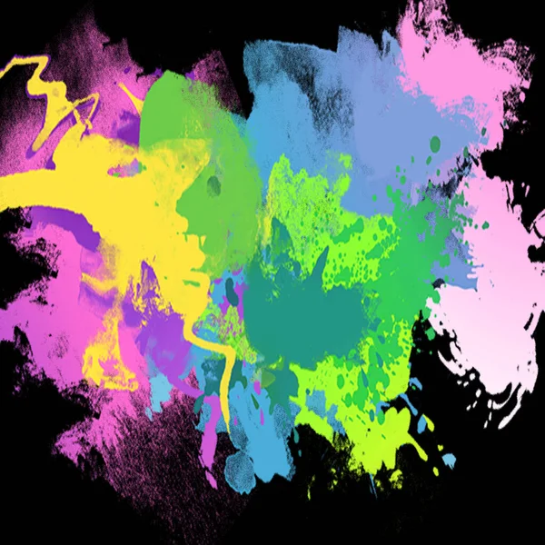 Красочные Пятна Разноцветный Всплеск Красивый Шаблон — стоковое фото