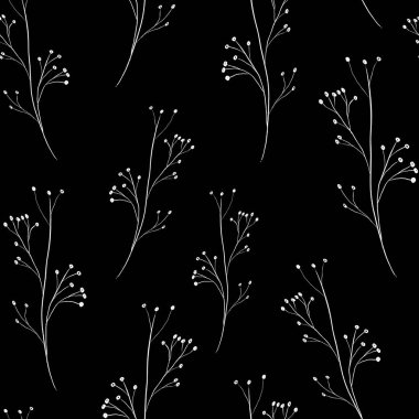 siyah ve beyaz desenli. Büyük desen. Çiçek elle çizimi. dövme, çizim, boyama