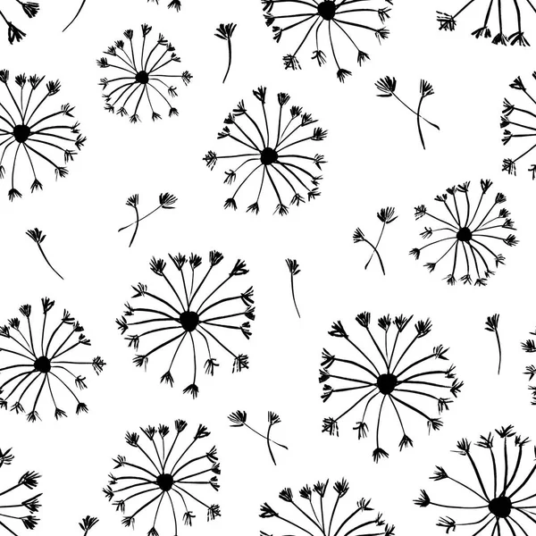 Black White Pattern Large Pattern Flower Drawing Hand Tattoo Sketch — Stock Photo, Image