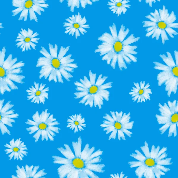 flower pattern. black flowers on a white background. chamomile or cloves. flower background