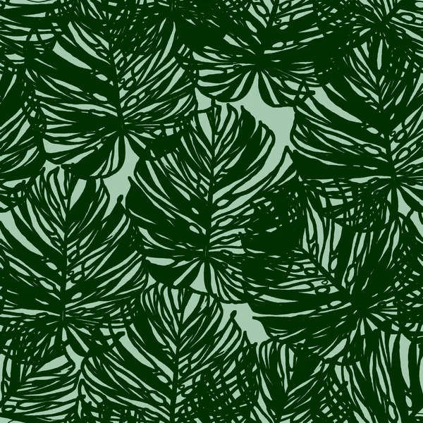 Luxuriöse Grüne Natur Hintergrund Florales Muster Philodendronpflanze Mit Gespaltenen Blättern — Stockfoto