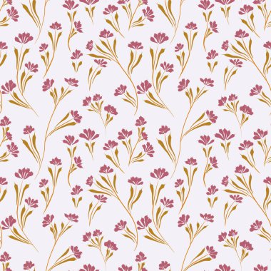 Çiçekli, büyük, pürüzsüz desen. Yapraklı ve çiçekli desen