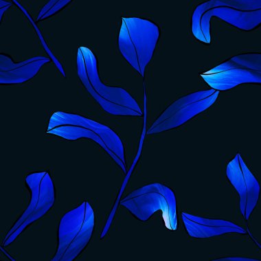 Çiçekli, büyük, pürüzsüz desen. Yapraklı ve çiçekli desen