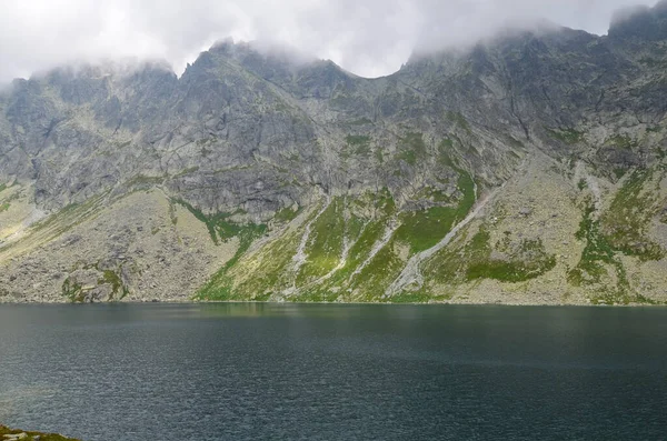 Největší Horské Jezero Slovenské Straně Vysokých Tater Hincovo Pleso Mengusovské — Stock fotografie