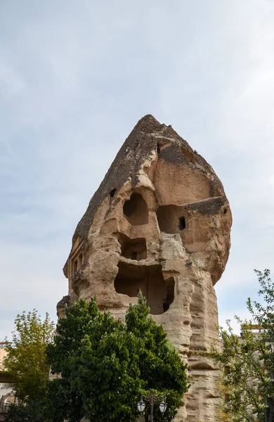 Egyedülálló Fenséges Geológiai Kőzetképződmények Híres Cappadociában Törökországban — Stock Fotó