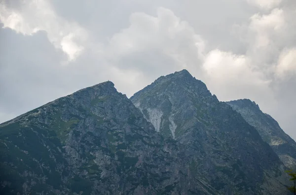 Picturesque View Rocky Mountains Cloudy Sky High Tatras Vysoke Tatry — Stock Photo, Image