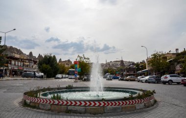 GOREME TURKEY - 08 Ekim 2018 Açık Hava Müzesi Goreme Ulusal Parkı, Kapadokya, Anadolu, Türkiye. 