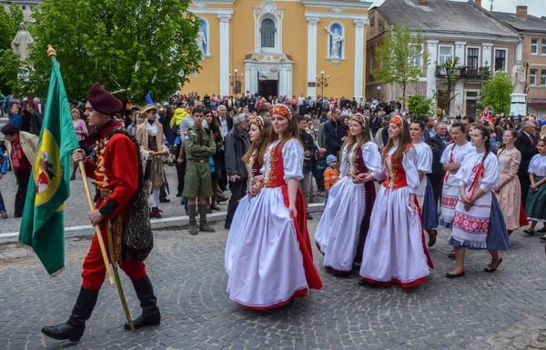 Berezhania Ucrania Mayo 2016 Festival Histórico Húngaro Ferenc Fest Berezhany — Foto de Stock