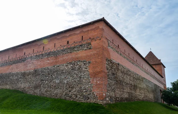 Mauer Und Turm Der Burg Lida Weißrussland Von Lida Burgmauer — Stockfoto